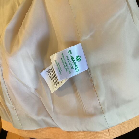 J Crew Helena in stretch linen blend Costal sunset bright orange Size 2 - Picture 14 of 16